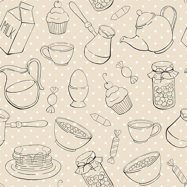 Cornflake Pattern 50+ Cornflake Candy Stock Illustrations, Royalty-Free Vector Graphics ...