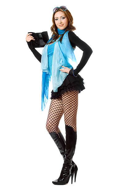 istock Playful pretty young woman. Isolated 467526819
