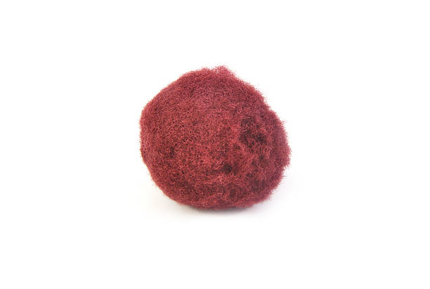istock Ball of brown cotton on white background 467531742