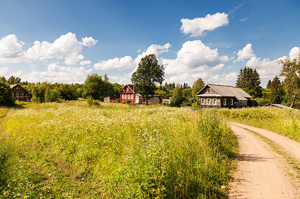 istock Typical small village in central Russia in sunny summer day 467532870