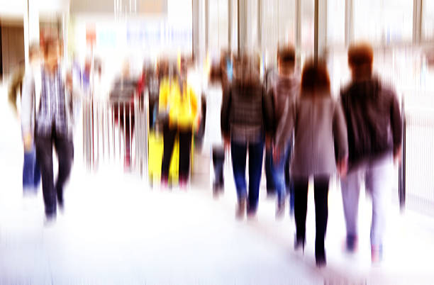 istock abstract business people activity at big city. Blur motion. 467532934