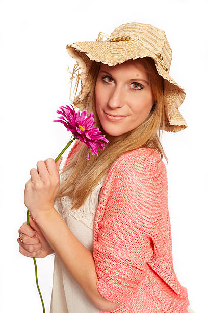 istock Young funky girl with flower 467533164