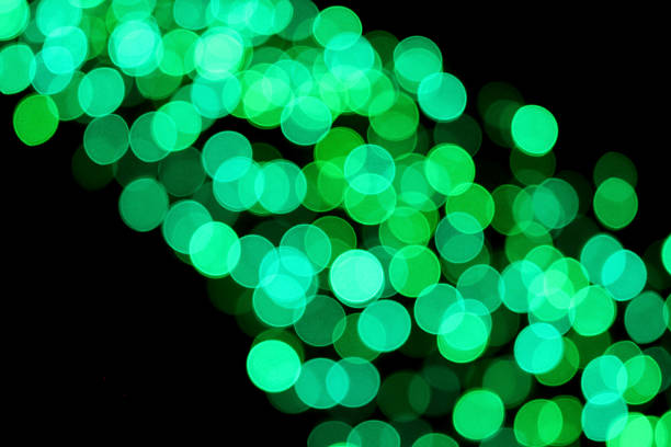 istock Picture blurred with Green bokeh at night. 467533995