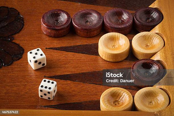 Old Backgammon Game Stock Photo - Download Image Now - 2015, Activity, Addiction