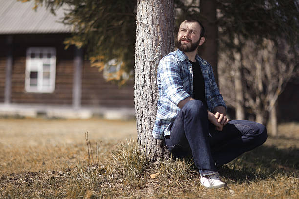 istock man resting in the village 467537480