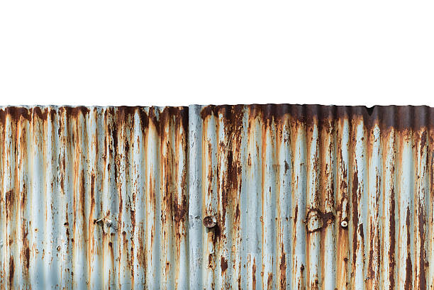 istock Old zinc fence 467537752