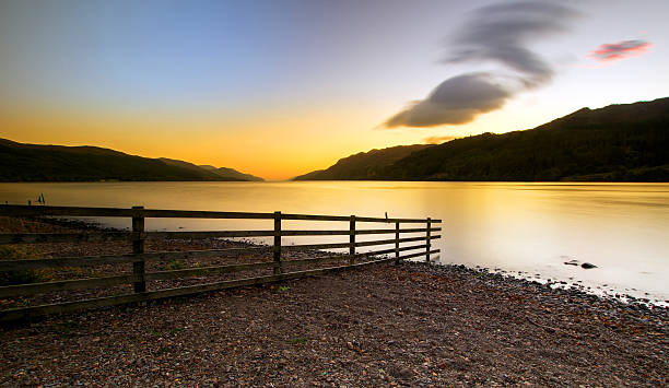 Loch Ness   Loch Ness scottish sunrise   Highlands Scotland UK fort augustus stock pictures, royalty-free photos & images