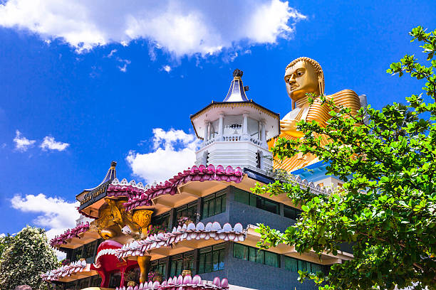 holly temple de dambula, sri lanka - asia buddha buddhism carving photos et images de collection