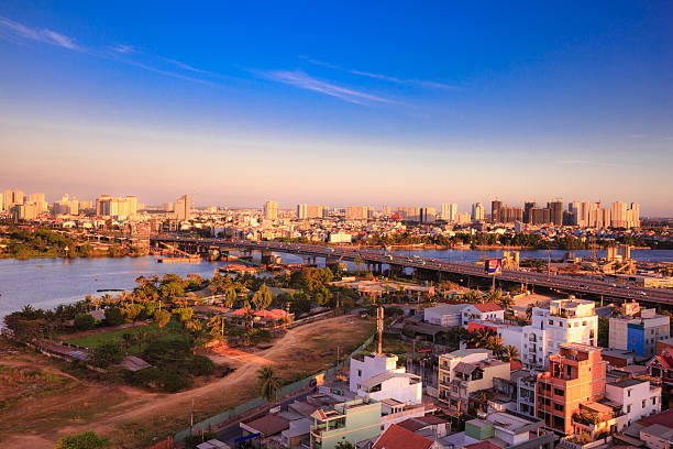 istock Sunset on city of Saigon 467545136
