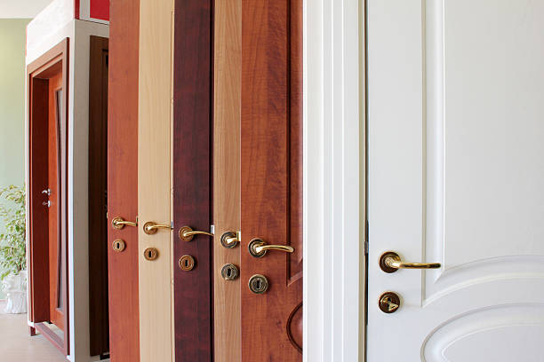 wood door wood door doorknob photos stock pictures, royalty-free photos & images