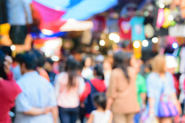 istock Blured Tourists at Chatuchak Weekend Market. 467551186