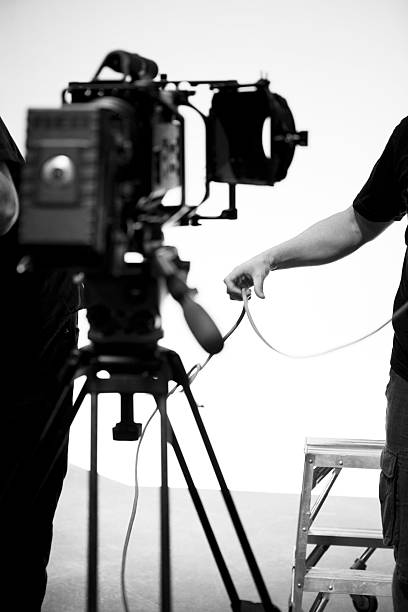 istock Movie Camera on Film Set 467552325