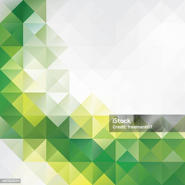 Green Block Bit Mosaic Background Creative Business Design Templates Stock Photo - Download Image Now