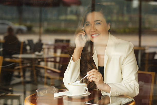 istock Business lady in the cafe 467553764