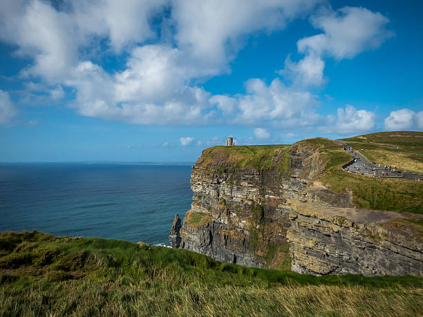 istock Beautiful View of Tower at Cliffs of Moher 467557908