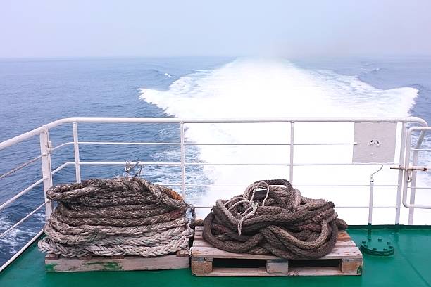 istock Ocean view from the back of a moving ferry 467559596