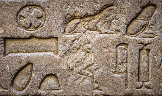 istock Ancient well preserved original Egyptian hieroglyphs 467561272