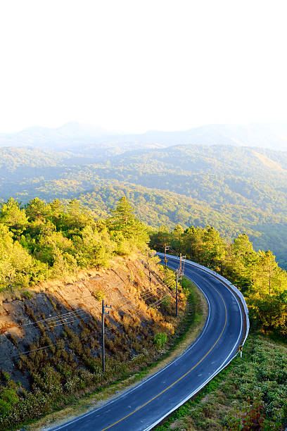istock Beautiful Mountain Road with sunlight 467563484
