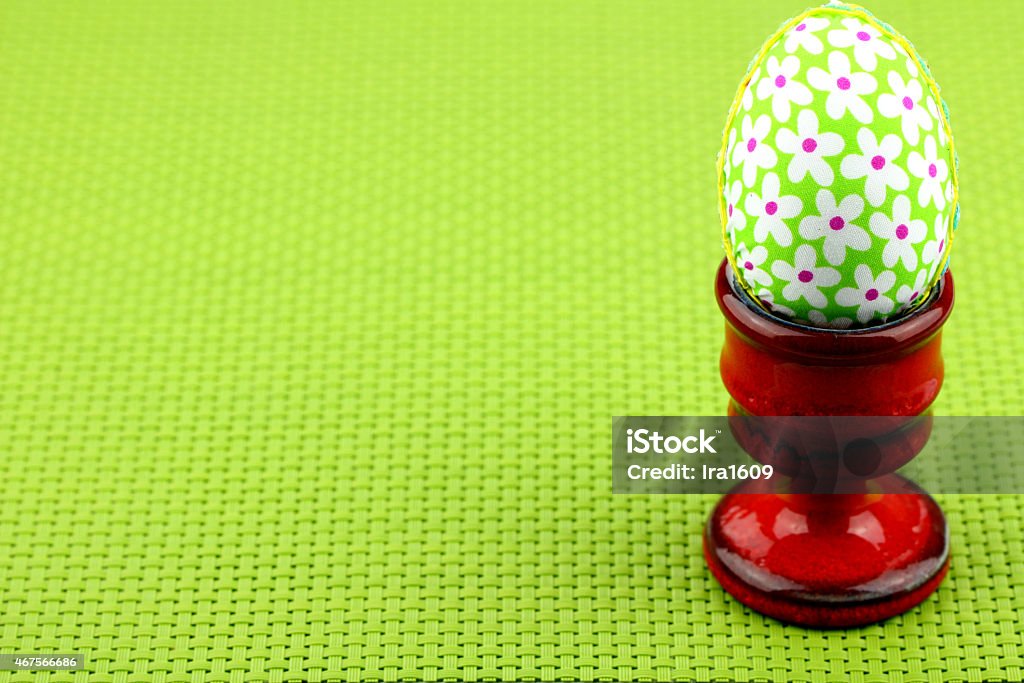 pisanka colorful Easter egg in a glass 2015 Stock Photo