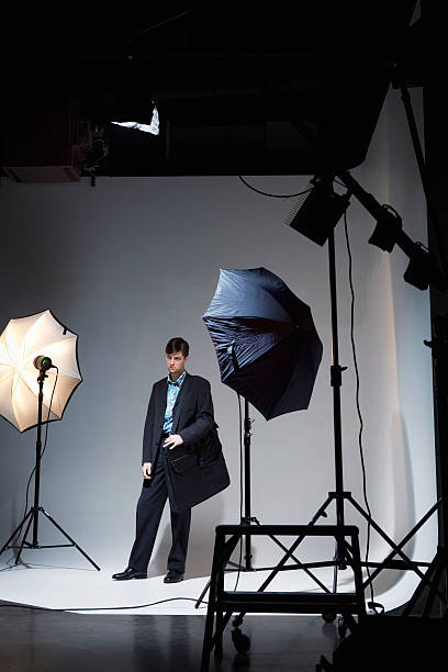 istock Male Fashion Model in Photo Studio 467567331