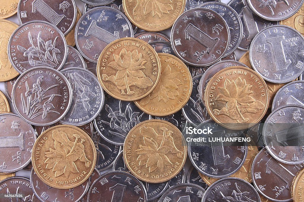 Coins A pile of coins Backgrounds Stock Photo