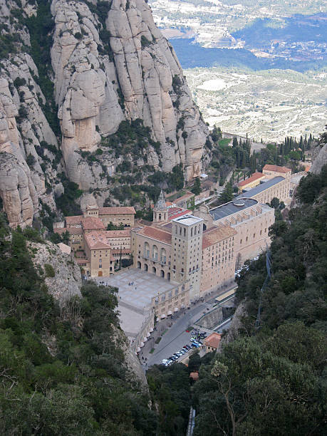 istock Monserrat abbey seen from above closer look 467568754
