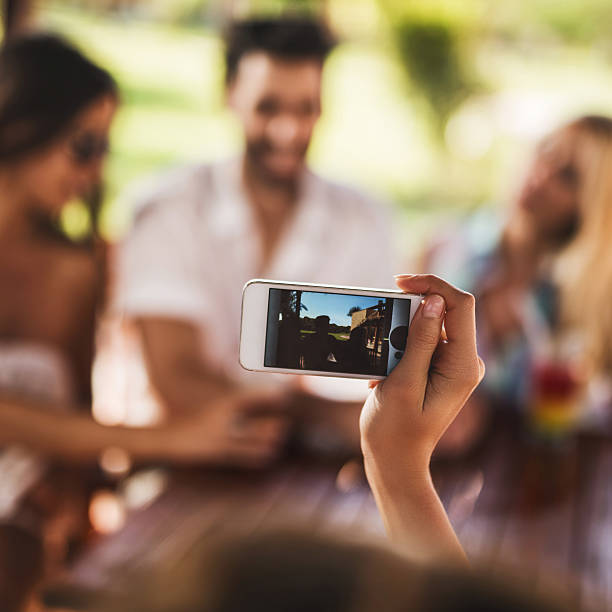istock Unrecognizable person taking a photo with mobile phone. 467568790