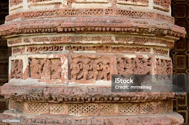 Madanmohan Temple Bishnupur West Bengal India Stock Photo - Download Image Now - 2015, Architecture, Brick