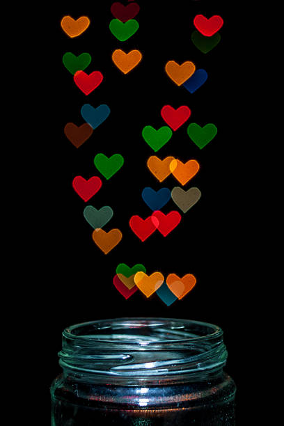 istock Colorful heart shaped bokeh 467571508