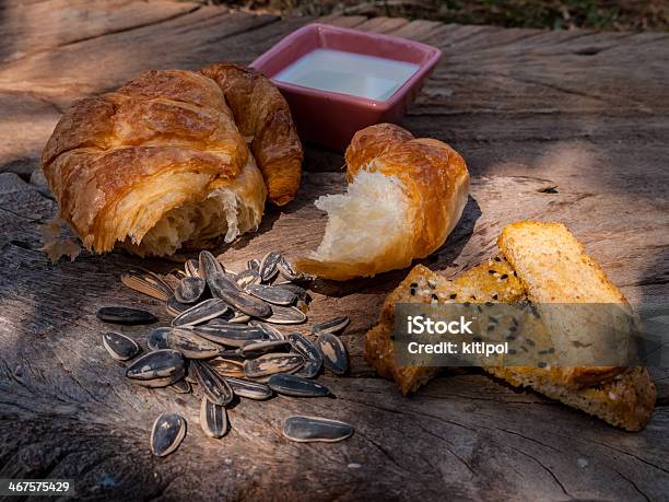 Salted Sunflowers Seeds And Bread Stock Photo - Download Image Now - Baguette, Baked, Black Peppercorn