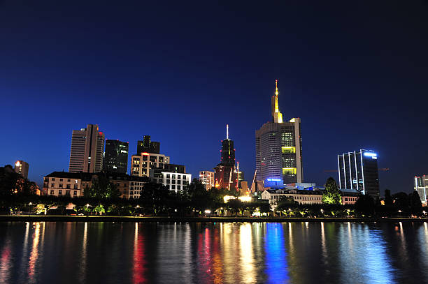 istock Riverside Frankfurt in Night, Germany 467576938