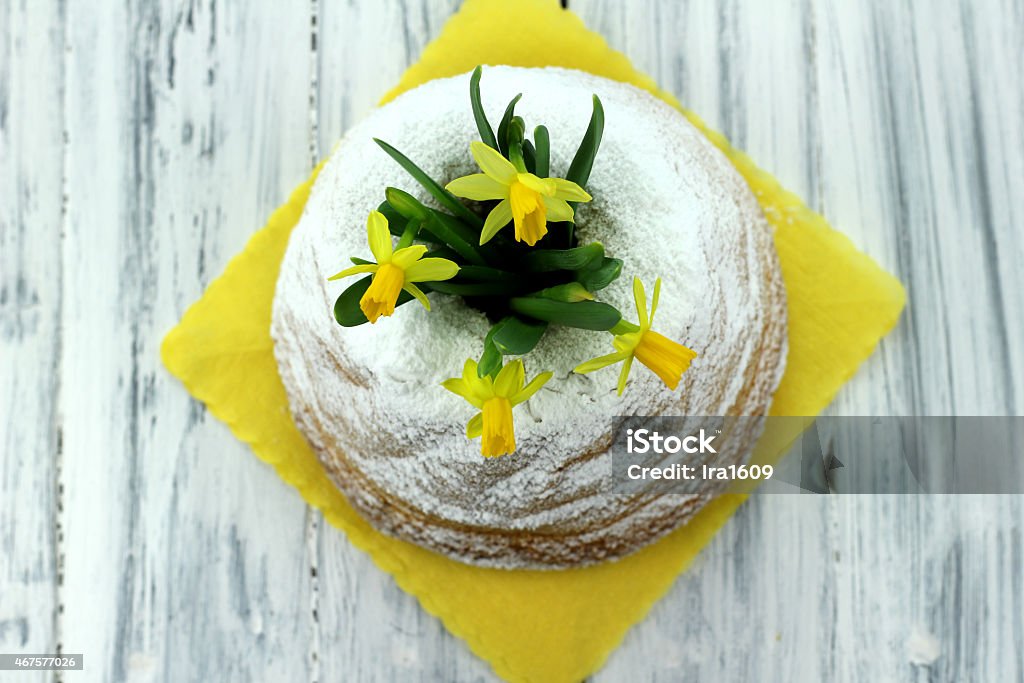 Easter plantain Easter plantain with yellow flowers on a light background  2015 Stock Photo