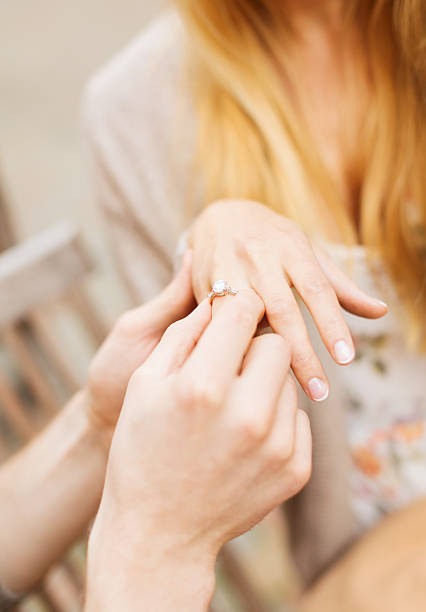 istock romantic man proposing to beautiful woman 467577898