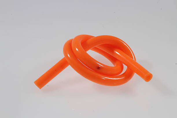 istock orange Rubber Tube on white background 467578872