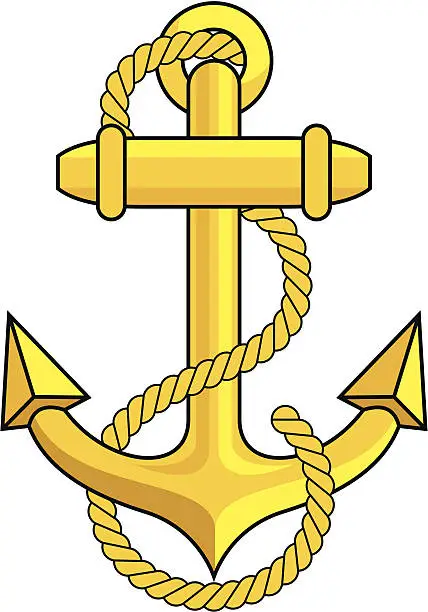 Vector illustration of Anchor