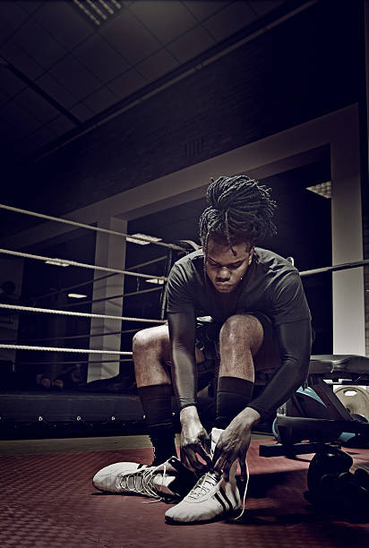 istock blak male boxer lacing shoes 467588104