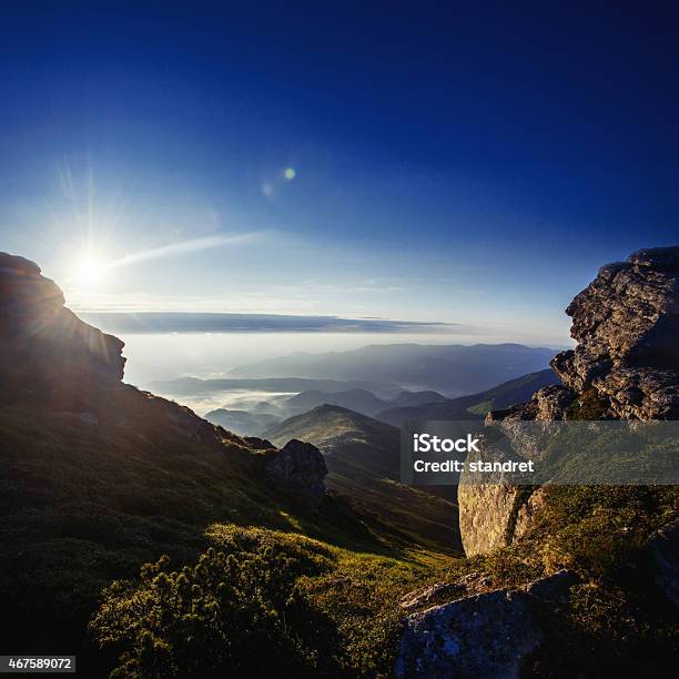 Mountain Landscape Stock Photo - Download Image Now - 2015, Backgrounds, Beauty In Nature