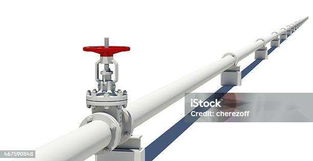 Highly Detailed Threedimensional Model Valves And Pipes Stock Photo - Download Image Now