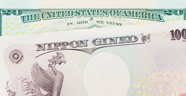 istock Japanese yen currency and dollar bank note 467591256