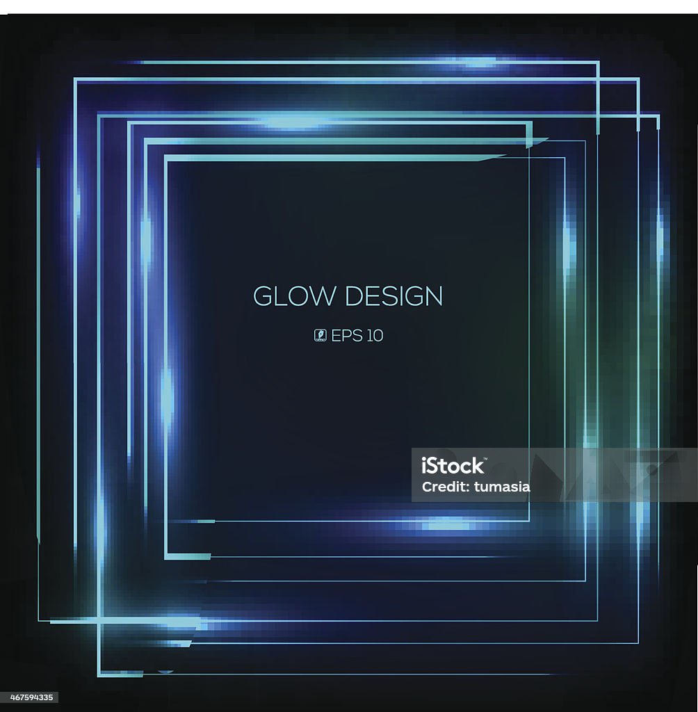 Abstract Tech Frame Vector Tech Design Glowing Frame Stock Illustration - Download Image ...