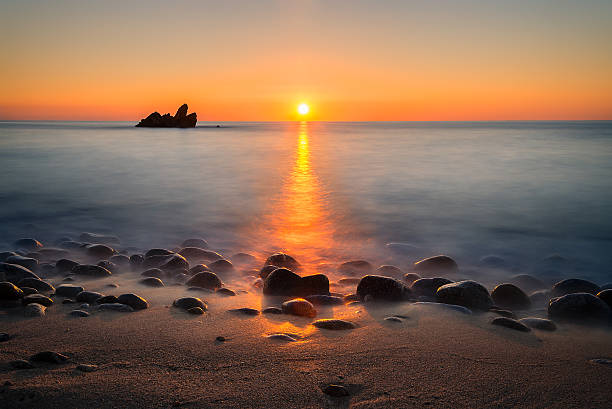 istock Sunset over the sea of Tropea 467594370