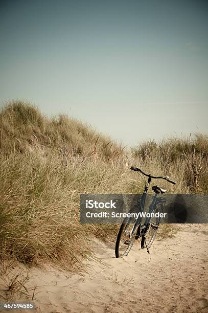 Beach Bike Stock Photo - Download Image Now - Beach, Bicycle, Clear Sky