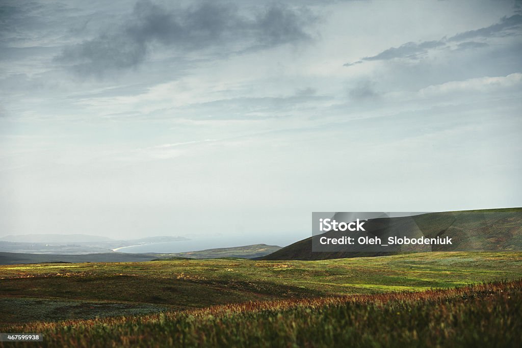 Magic landscape Beautiful landscape in Crimea cost  2015 Stock Photo