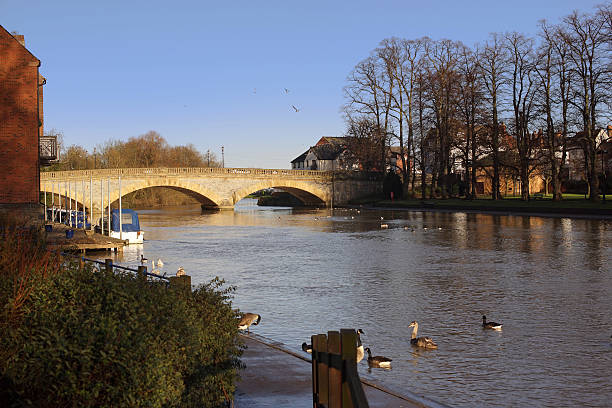 evesham - vale of evesham town worcestershire midlands fotografías e imágenes de stock