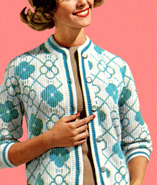 istock Woman Wearing White and Blue Cardigan 467598730