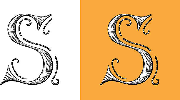 Hand-drawn vector drawing Alphabet -Capital Letters. Black-and-White sketch on a transparent background (.eps-file). 