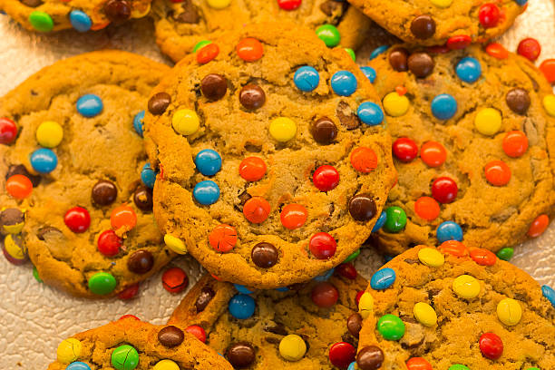 istock Candy Coated Chocolate Piece Cookies 467604354
