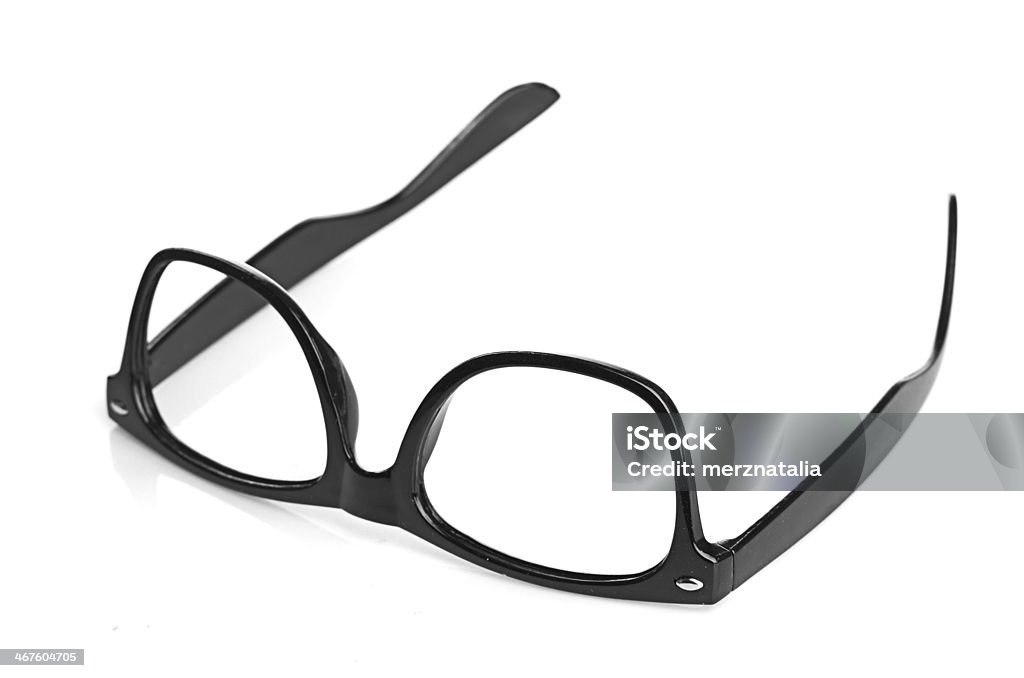 Preto taças sobre um fundo branco - Foto de stock de Óculos royalty-free