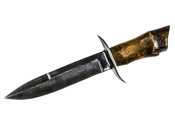 istock Hunting knife isolated on white background, with clipping path 467606036