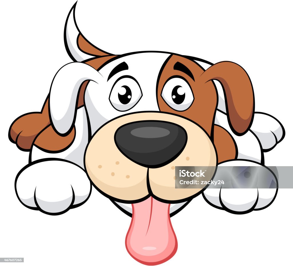 Cute dog cartoon vector illustration of Cute dog cartoon Animal stock vector